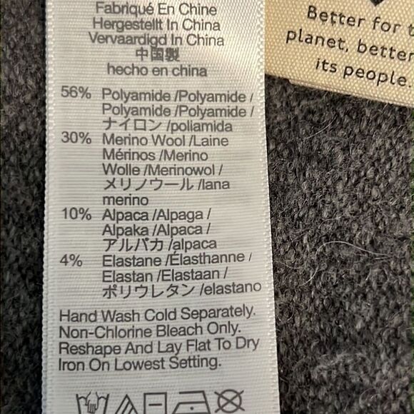 Madewell Merino Wool Alpaca Blend Open Face Grey Cardigan Size XXS - Picture 13 of 13